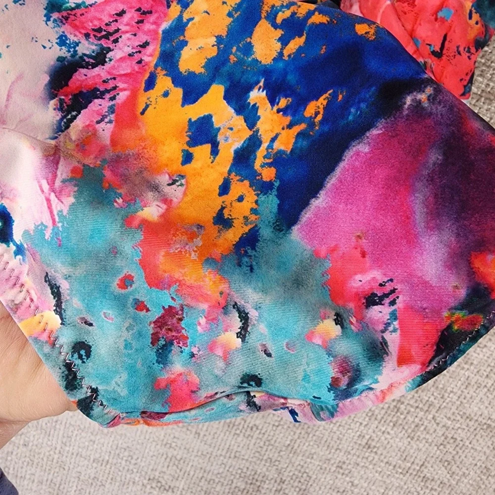 Sweaty Betty Swimwear One Piece Swimsuit Womens XS Multicolor Shelf Bra Nice!